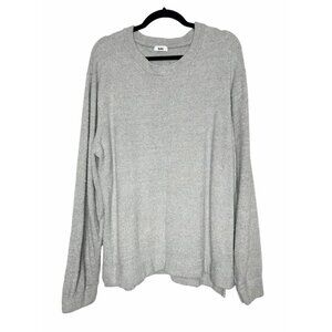 Knix Gray Cozzy Crew Top Pullover Crewneck Sweater Plus Size XXL Lounge